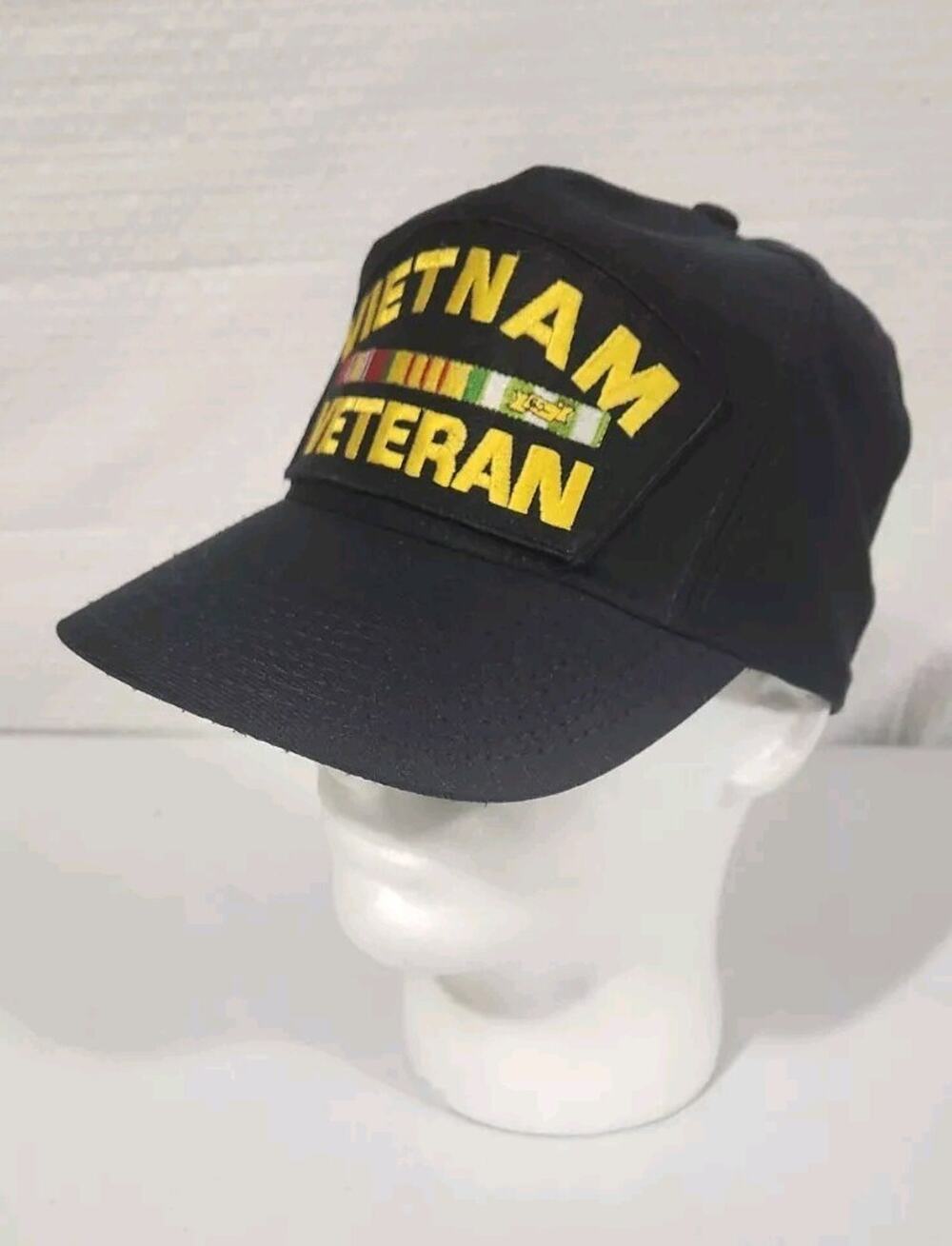Vtg Vietnam Veteran Eagle Crest Hat Snapback Cap Made In Usa